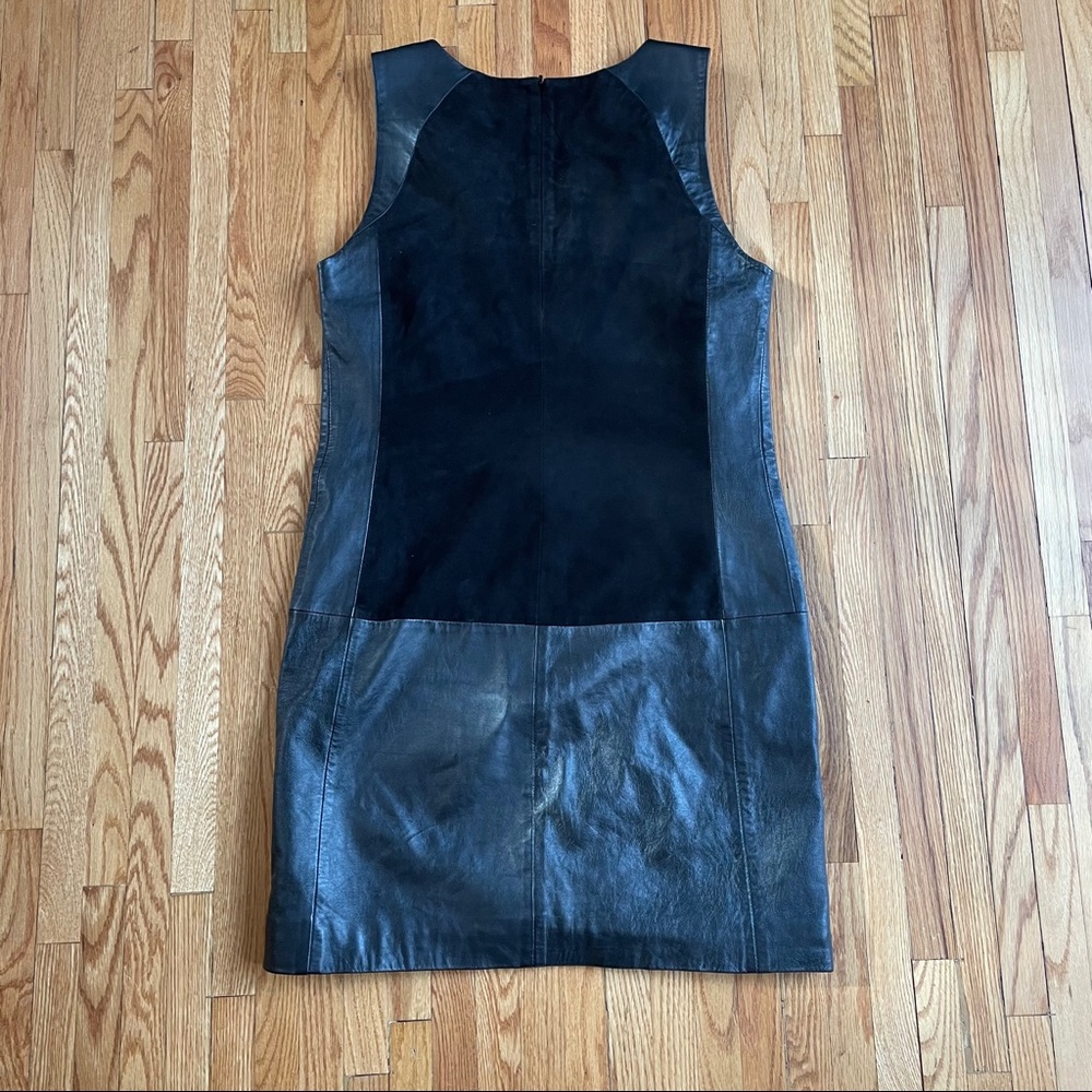 Second Female Black Leather Shift Dress Medium - Picture 4 of 4